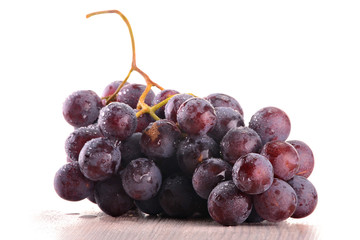 Grapes isolated on white background