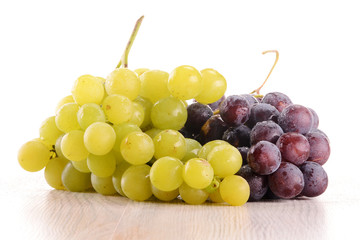 Grapes isolated on white background