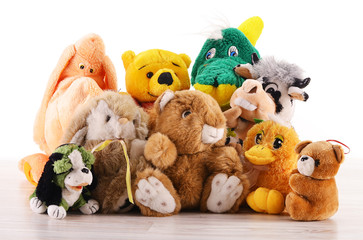 Stuffed animal toys - obrazy, fototapety, plakaty