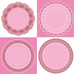 circle lace frame