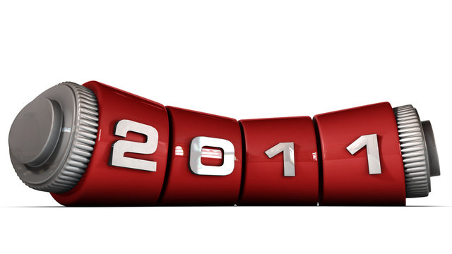 Nouvel an 2011 compteur rouge