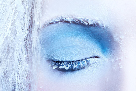 close-up of fantasy make-up