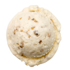 Eiscreme, Eine Kugel Geröstete-Mandel-Eis