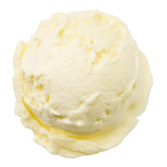 Eiscreme, Eine Kugel Bourbon-Vanille-Eis