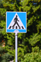 Pedestrian crossing sign