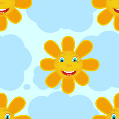 Seamless from sun and clouds