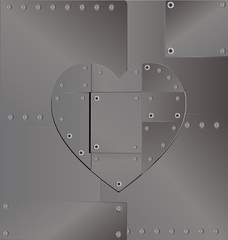 background heart iron