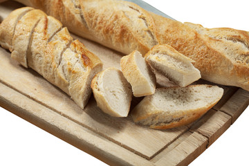 white bread slices on wooden board