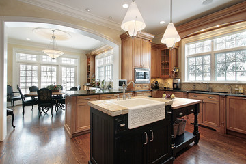 Kitchen in luxury home