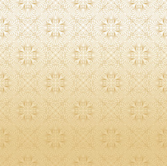 seamless damask in gold