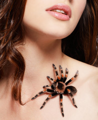 girl with spider