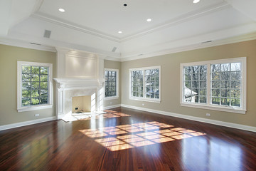 Master bedroom in new construction home