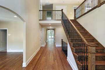 Foyer in new construction home