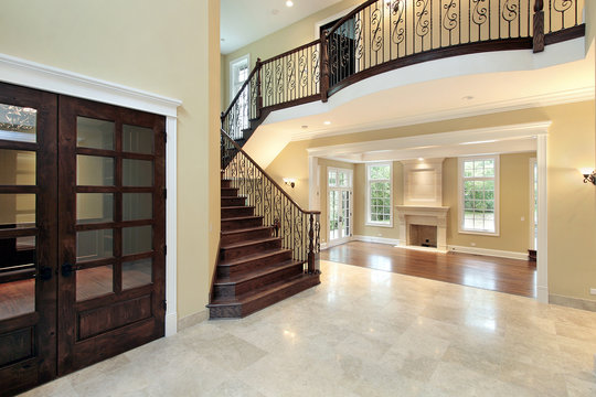 Foyer in new construction home