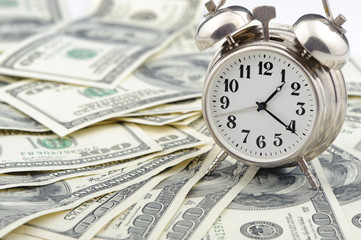 Time - money. Business concept.