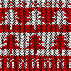 Christmas tree jumper pattern, vector illustration