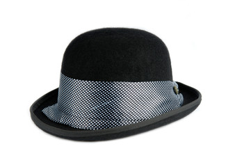 stylish black bowler