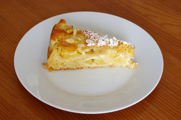 Luscious slice of apple pie
