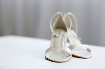 Elegant bridal shoes