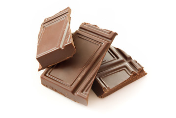 Pieces of chocolate