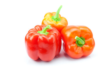 red pepper isolated on white