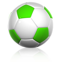 High resolution 3D soccer ball isolated