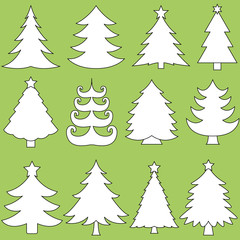 Collection of Christmas trees