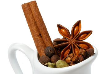 Chrismas spices - Chrismas spices, isolated on white