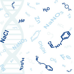 abstract background with chemical formula