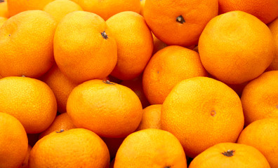 background of ripe mandarin garden