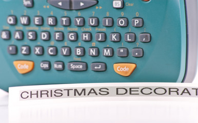 Christmas Decoration Storage Organizational Sticker