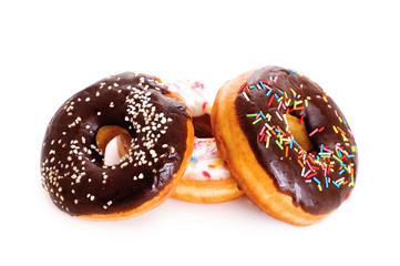 chocolate iced donuts