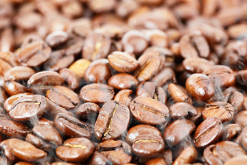 Чёрный кофе зёрна