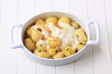 Potatoes and cream