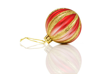 Christmas decoration isolated on the white background
