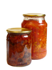 Home canning, isolated on a white background