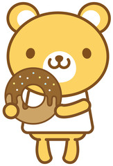 くま　ドーナツ