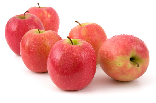 Raw Red Organic Pink Lady Apples Stock Photo - Download Image Now - Cripps Pink  Apple, Apple - Fruit, Adult - iStock