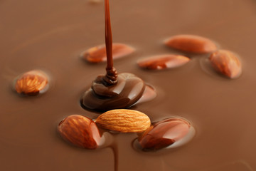 Pouring chocolate