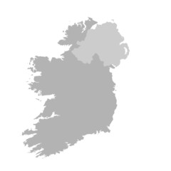 landkarte irland Ib - obrazy, fototapety, plakaty