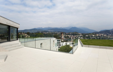 Obraz na płótnie Canvas grande terrazza o spazio moderno