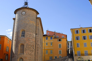 ancient Templar tower in France, city of Hyeres