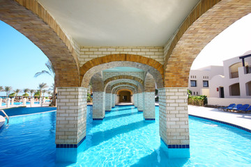 Pool under bridge