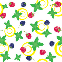 Seamless berry texture