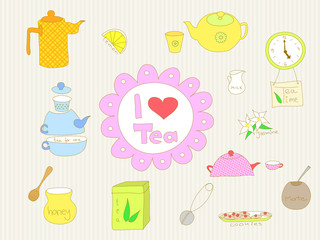 I love tea doodle