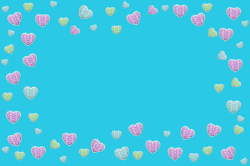 fondo orla corazones