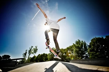 Tuinposter Skateboarder © Nikola Bilic
