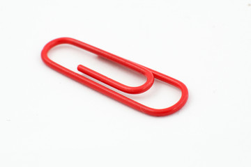 Rote Büroklammer