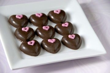 Chocolate hearts
