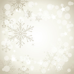 stylish background with snowflakes